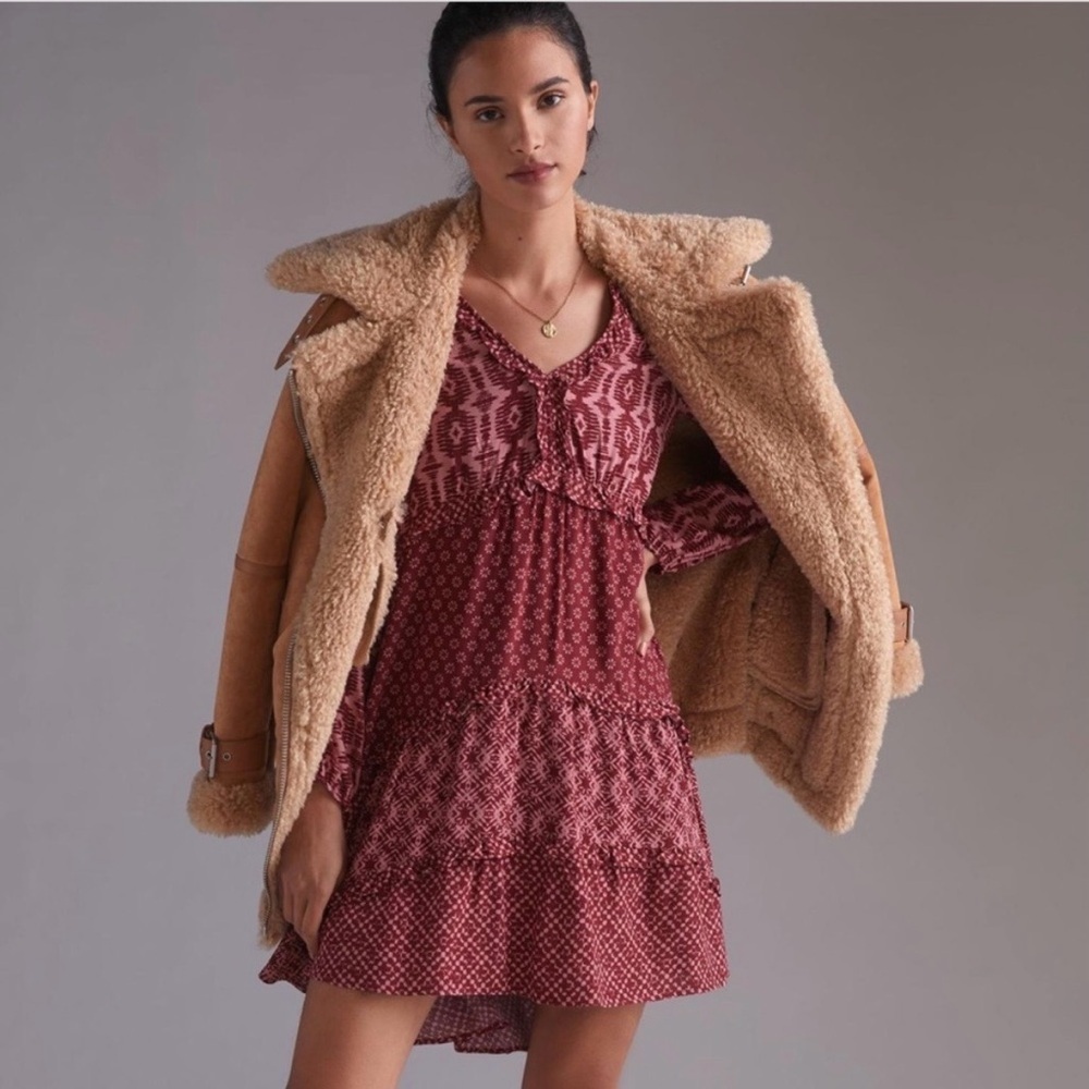 Anthropologie Tiered Tunic Dress